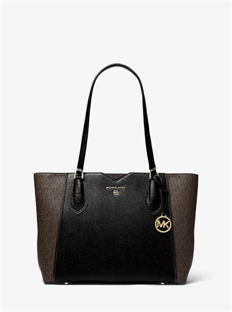 michael kors mae medium pebbled leather tote bag|michael kors protective bag.